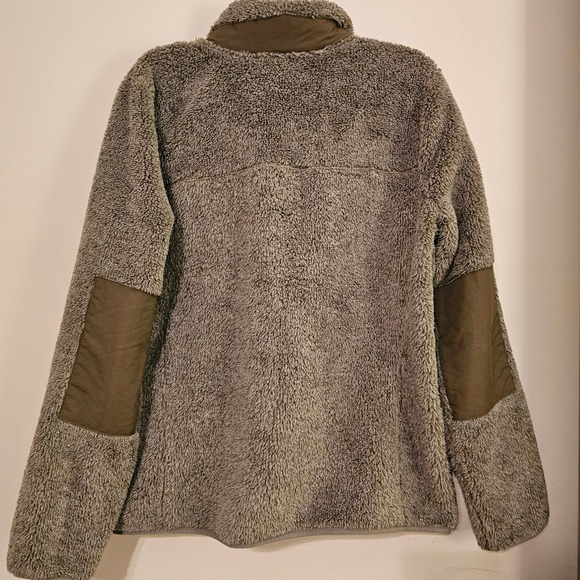 LL Bean Hi-Pile Fleece Full Zip Jacket Brown Large 505250 Sherpa Lined - Picture 5 of 7